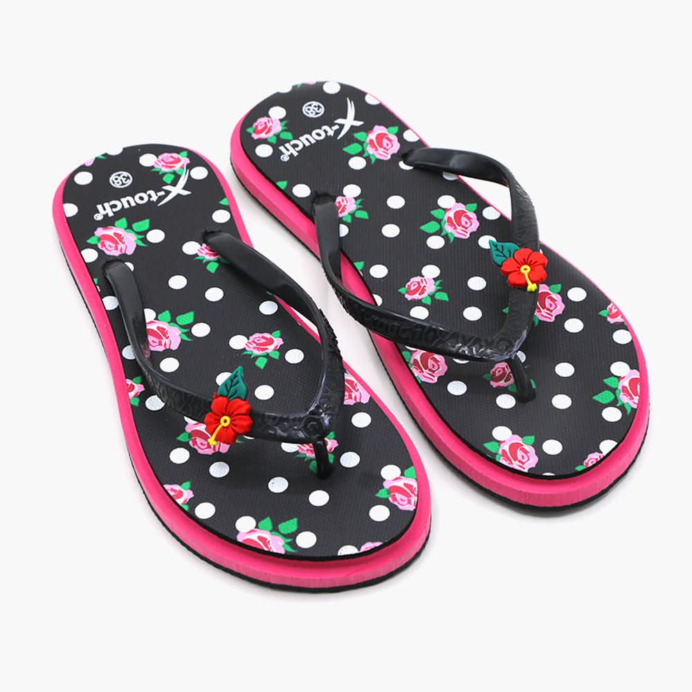 Women's Flip Flop Slipper - Black, Women Slippers, Chase Value, Chase Value