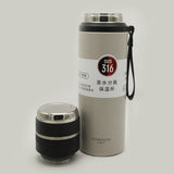 Tidemos Vacuum Bottle Stainless Steel 1000ml - Grey, Water Bottle, Chase Value, Chase Value