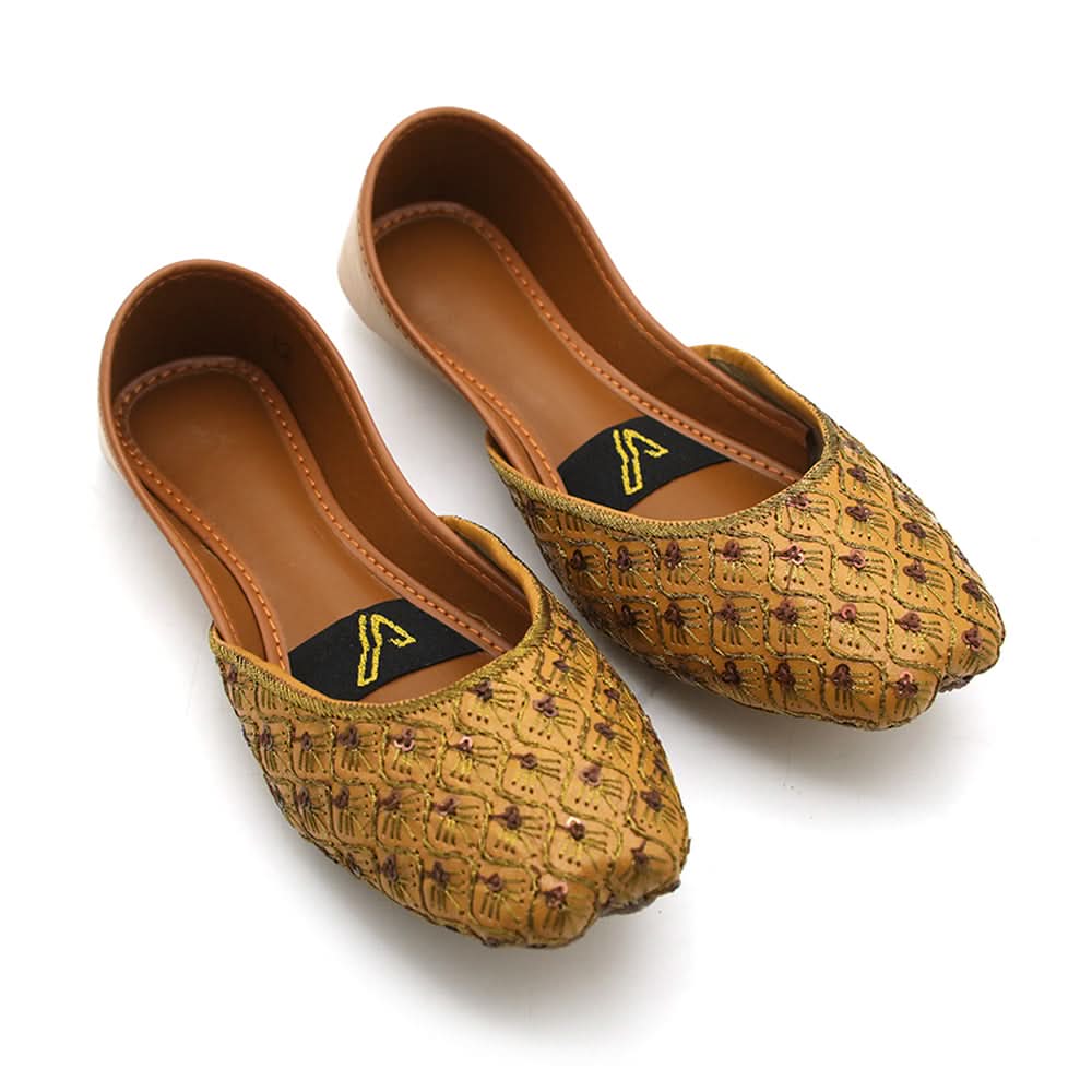 Girls Khussa - Mustard, Girls Khussa, Chase Value, Chase Value