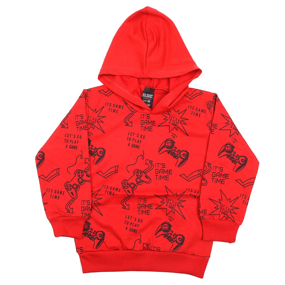 Boys Hoodie T-Shirt - Red, Boys Hoodies & Sweat Shirts, Chase Value, Chase Value