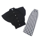 Girls Tight Half Sleeves Suit - Black, Girls Suits, Chase Value, Chase Value