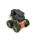 Friction Stunt 4WD Military Vehicle with Light, Die-cast Model Car, Chase Value, Chase Value