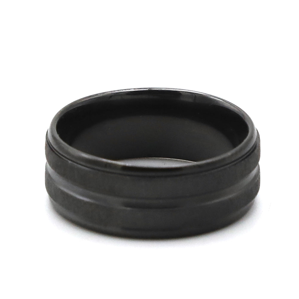 Men's Stainless Steel Ring - Black, Men's Jewellery, Chase Value, Chase Value
