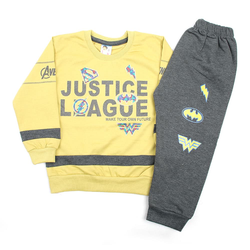 Boys Full Sleeves 2Pcs Suits - Yellow, Boys Sets & Suits, Chase Value, Chase Value