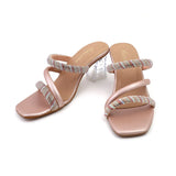 Valuable Women's Heels Slipper - Peach, Women Slippers, Chase Value, Chase Value