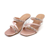 Valuable Women's Heels Slipper - Peach, Women Slippers, Chase Value, Chase Value