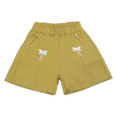 Girls Cotton Shorts - Mehandi, Girls Shorts Skirts, Chase Value, Chase Value