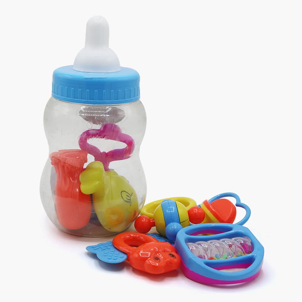 Rattle Set Small Feeder - Blue, Feeding Supplies, Chase Value, Chase Value
