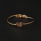 Girls Fancy Steel Kara - Golden, Girls Bangles & Bracelet, Chase Value, Chase Value