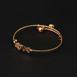 Girls Fancy Steel Kara - Golden, Girls Bangles & Bracelet, Chase Value, Chase Value