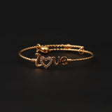 Girls Fancy Steel Kara - Golden, Girls Bangles & Bracelet, Chase Value, Chase Value