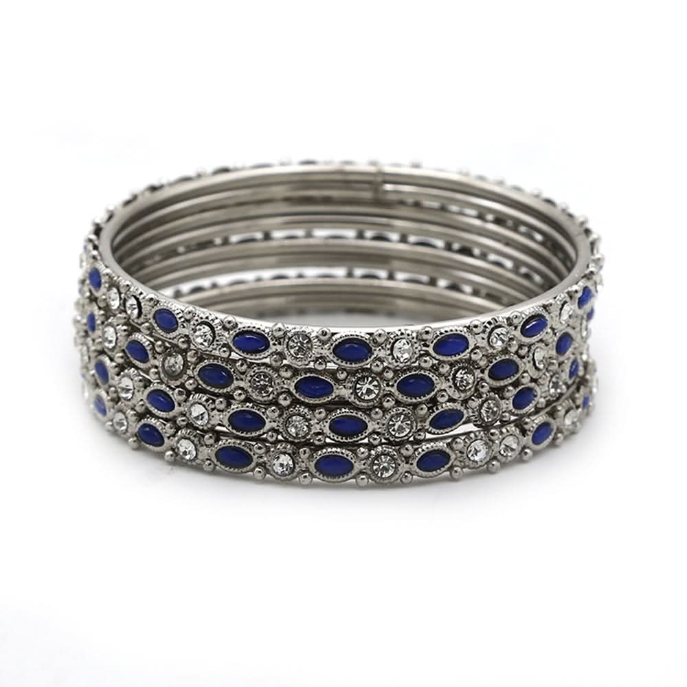 Silver Bangles & Bracelets for Women's - Blue, Women Bangles & Bracelets, Chase Value, Chase Value