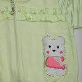 Girls Full Sleeves Tight Suit - Lime Green, Girls Suits, Chase Value, Chase Value