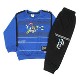Boys Full Sleeves 2Pcs Suits - Royal Blue, Boys Sets & Suits, Chase Value, Chase Value