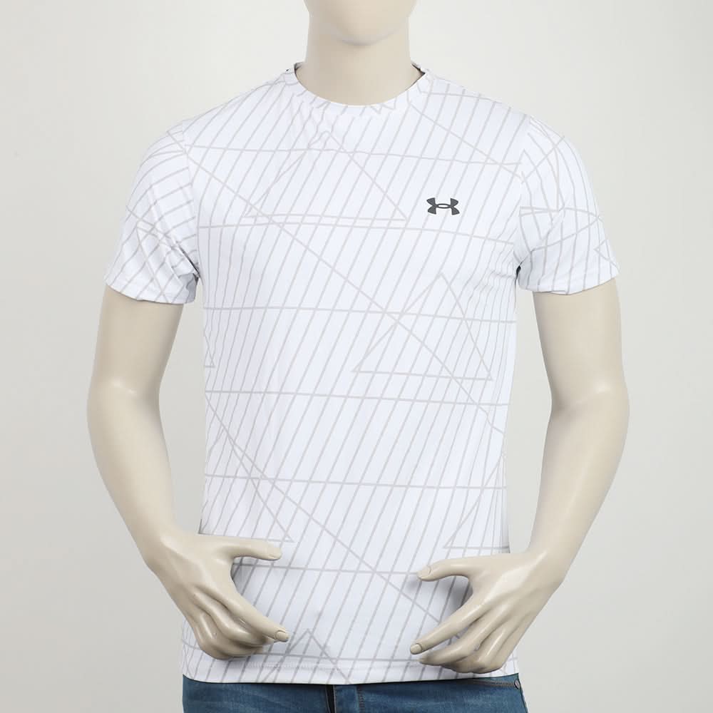 Men's Half Sleeves T-Shirt - White, Men's T-Shirts & Polos, Chase Value, Chase Value