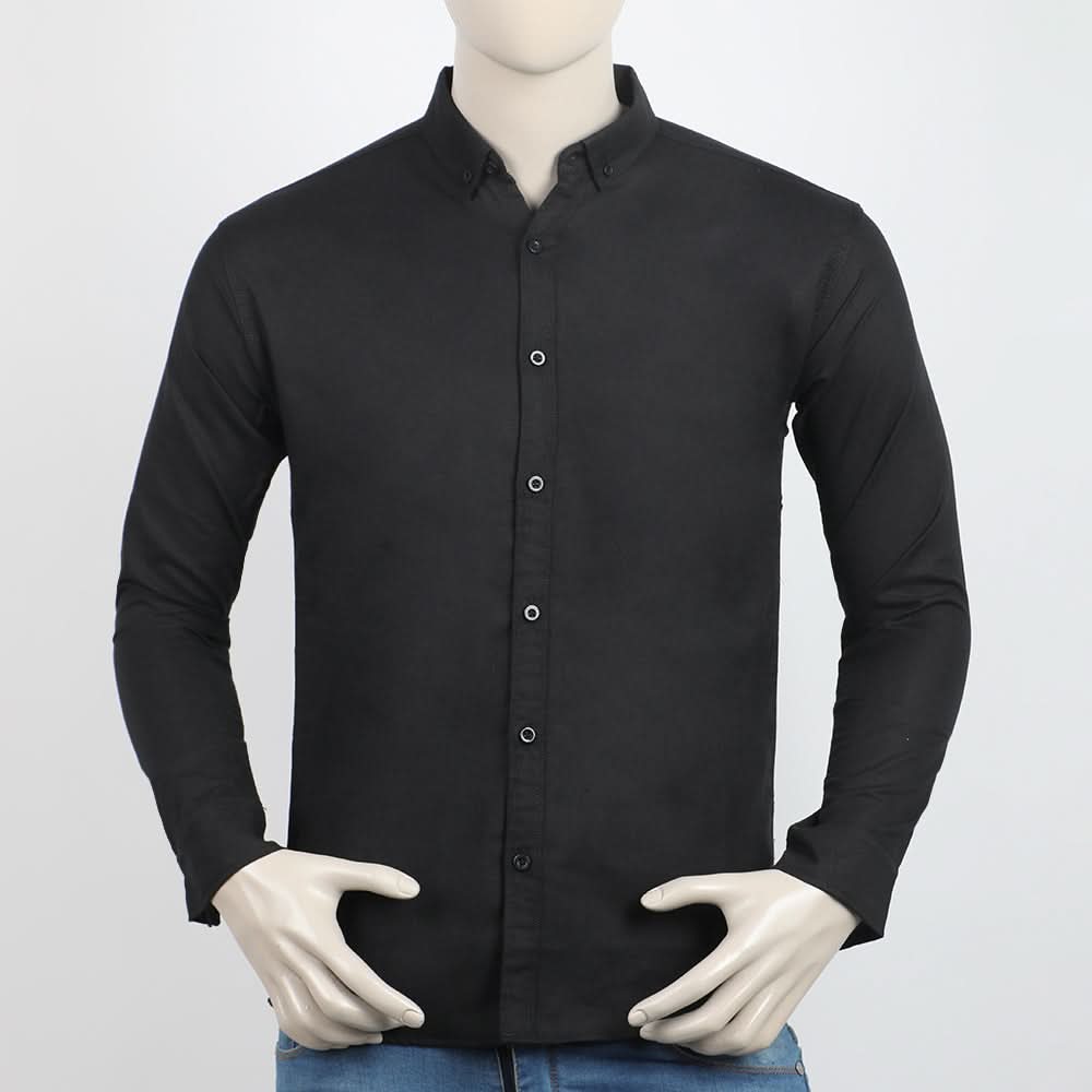 Men's Casual Chambray Shirt - Black, Men's Shirts, Chase Value, Chase Value