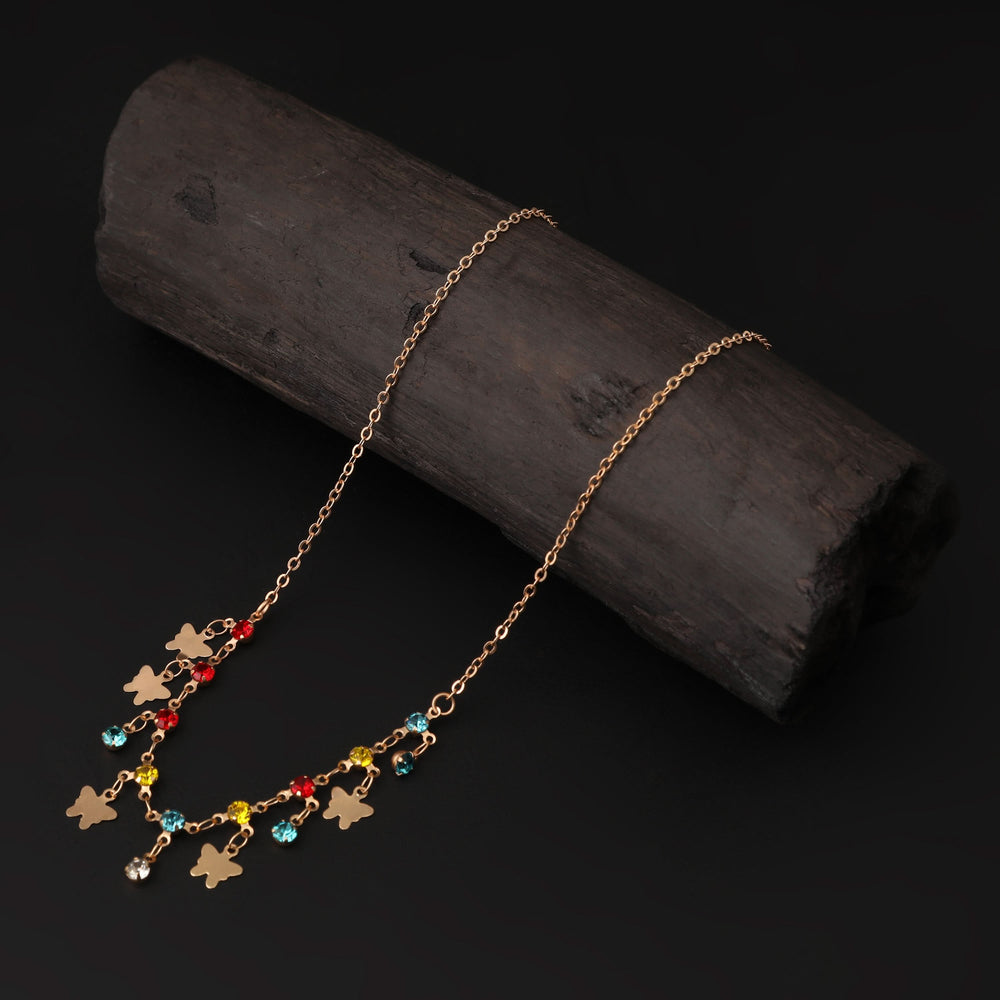 Girls Fancy Chain Locket - Golden, Girls Necklace & Chains, Chase Value, Chase Value
