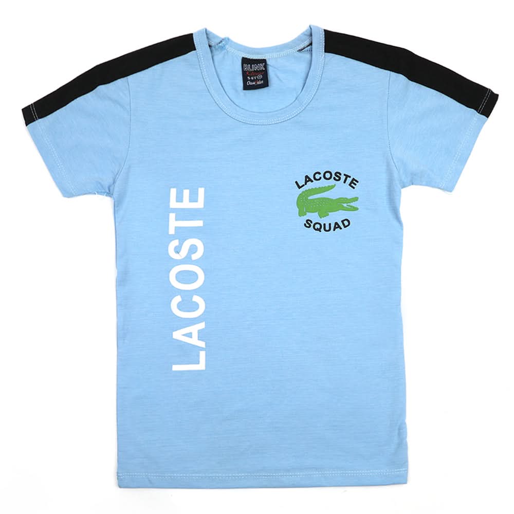 Boys Half Sleeves T-Shirt - Light Blue, Boys T-Shirts, Chase Value, Chase Value