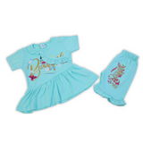 Girls Half Sleeves Suit - Light Blue, Girls Suits, Chase Value, Chase Value