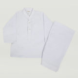 Newborn Boy Plain Shalwar Suit - White, Newborn Boys Shalwar Suits, Chase Value, Chase Value