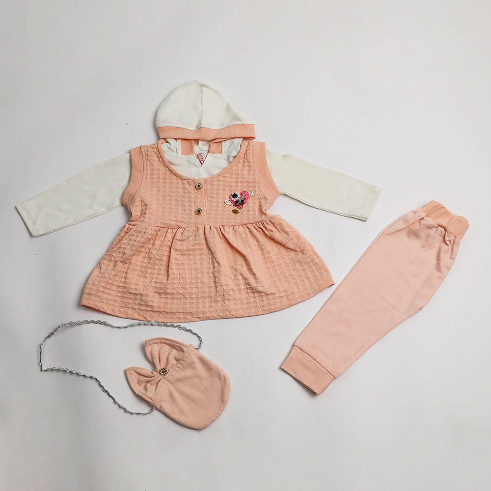 Girls Full Sleeves Tight Suit - Orange, Girls Suits, Chase Value, Chase Value