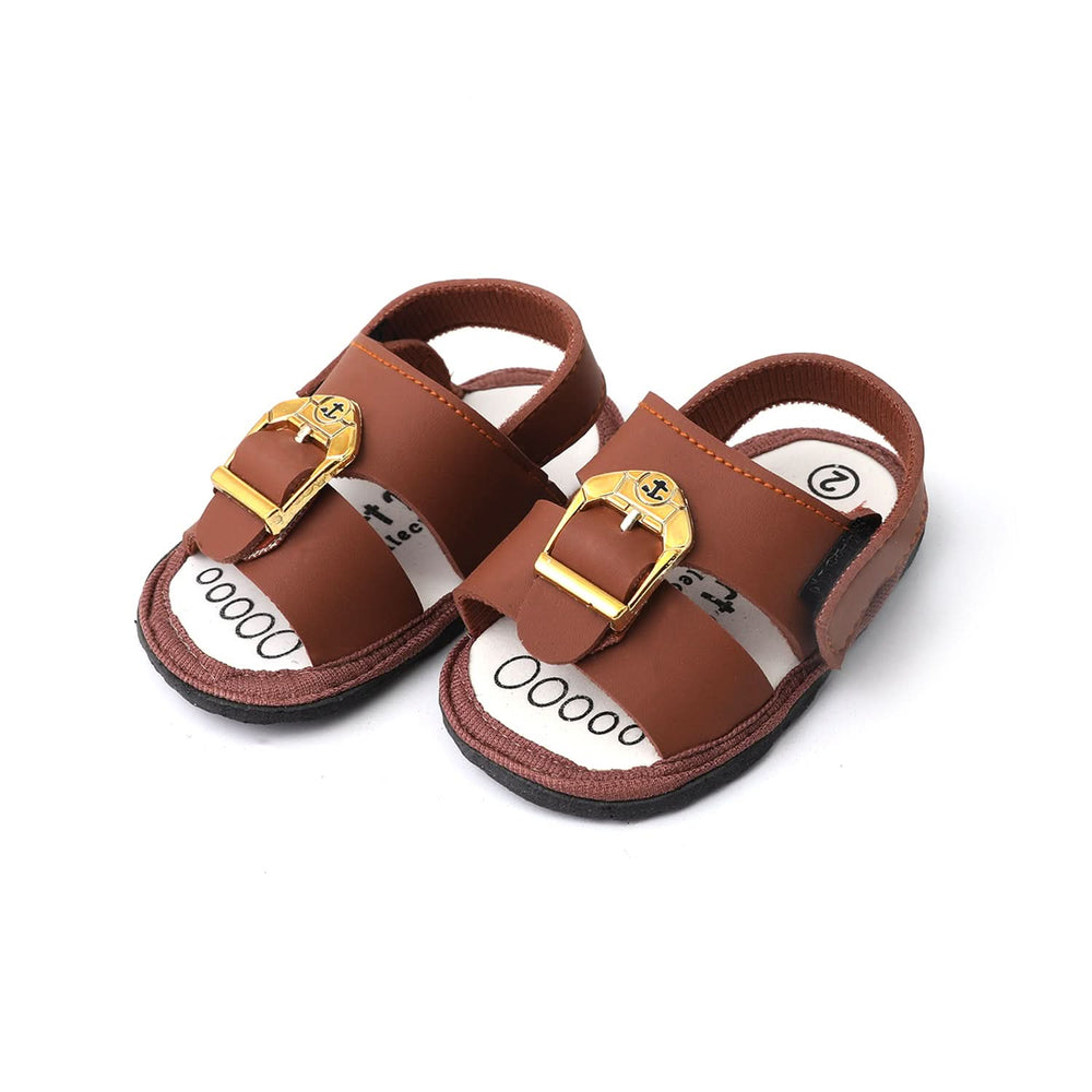 Newborn Boys Aerosoft Sandle - Brown, Newborn Caps, Shoes & Socks, Chase Value, Chase Value