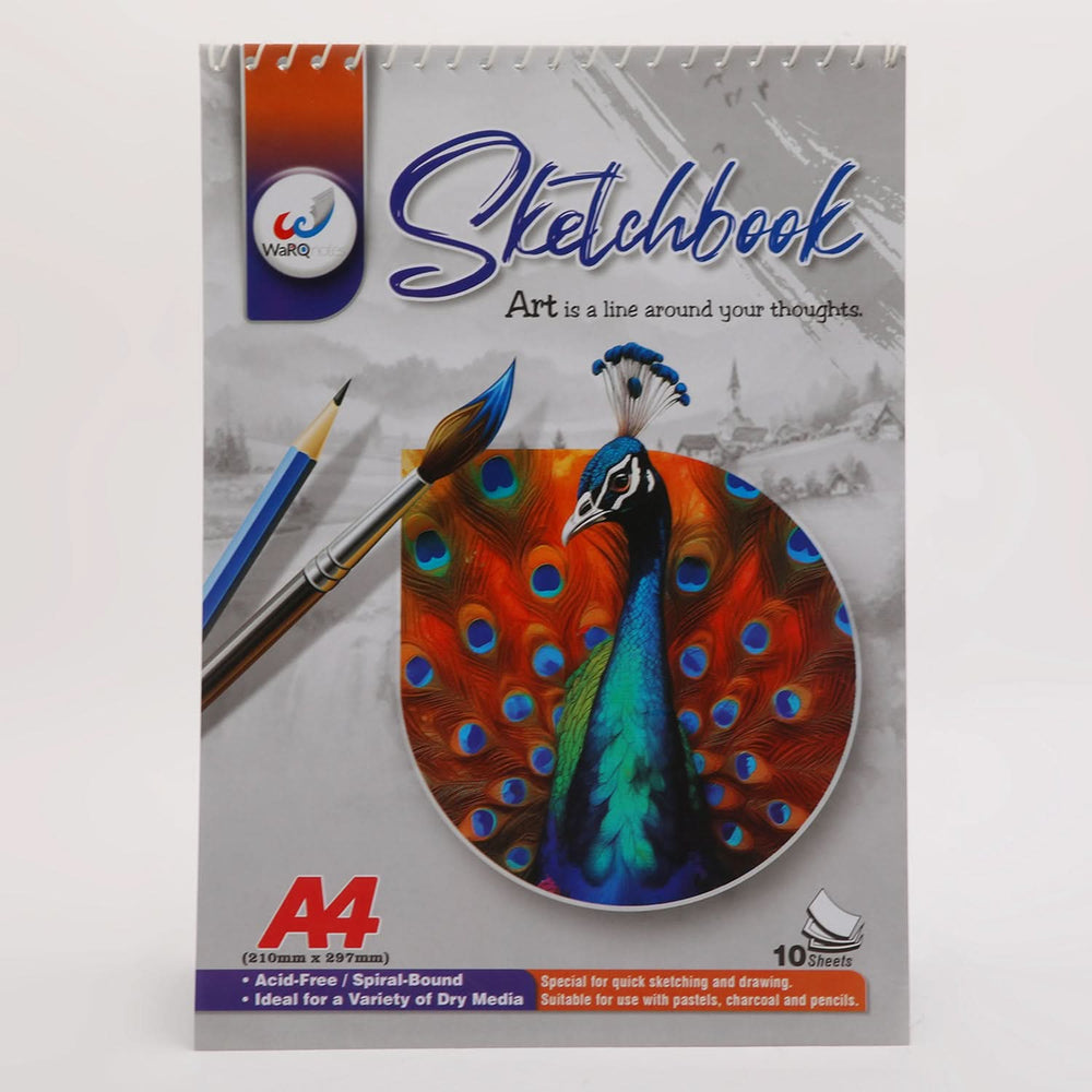 Sketchbook A4 Size 10 Pages - Multi Color, Coloring Books, Chase Value, Chase Value
