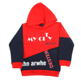 Boys Hoodie T-Shirt - Red, Boys Hoodies & Sweat Shirts, Chase Value, Chase Value