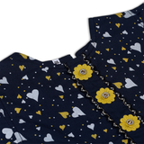 Girls Half Sleeves Frock - Navy Blue, Girls Frocks, Chase Value, Chase Value