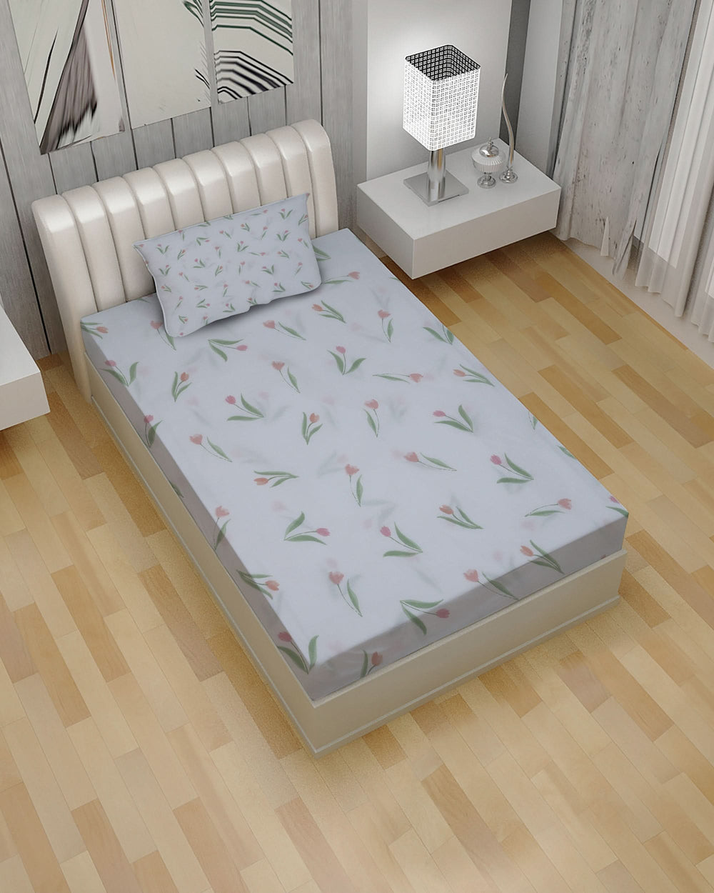 2pcs Single Bedsheet, Single Size Bed Sheet, Chase Value, Chase Value