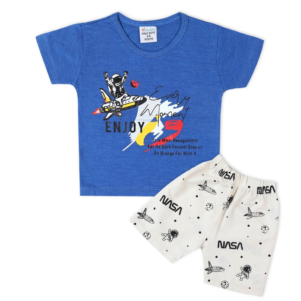 Valuable Newborn Boys Half Sleeves Suit - Blue, Newborn Boys Sets & Suits, Chase Value, Chase Value