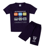 Valuable Boys Half Sleeves Suit - Purple, Boys Sets & Suits, Chase Value, Chase Value