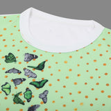 Valuables Newborn Girls Independence Day T-Shirt - Green & White, Newborn Girls T-Shirts, Chase Value, Chase Value