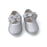Newborn Baby Pumpy Glitter - Silver, Newborn Caps, Shoes & Socks, Chase Value, Chase Value