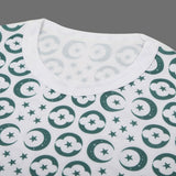 Valuables Newborn Girls Independence Day T-Shirt - White & Green, Newborn Girls T-Shirts, Chase Value, Chase Value