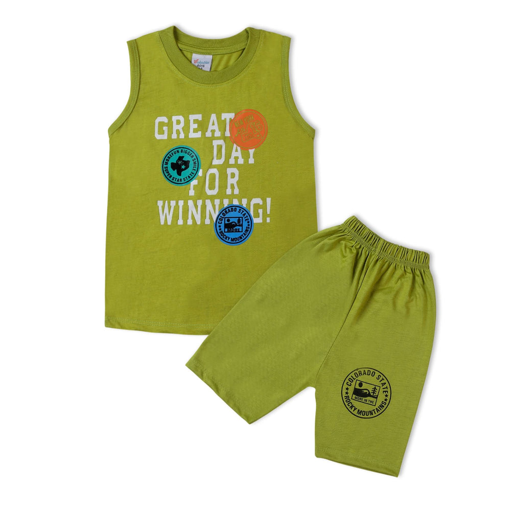 Valuable Boys Sando Suit - Light Green, Boys Sets & Suits, Chase Value, Chase Value