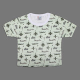 Valuables Newborn Boys Independence Day T-Shirt - Light Green, Newborn Boys Shirts & T-Shirts, Chase Value, Chase Value