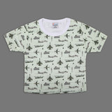 Valuables Newborn Boys Independence Day T-Shirt - Light Green, Newborn Boys Shirts & T-Shirts, Chase Value, Chase Value