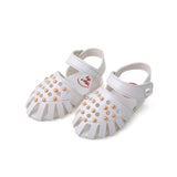 Newborn Baby Pumpy Stone (Panja) - White, Newborn Caps, Shoes & Socks, Chase Value, Chase Value