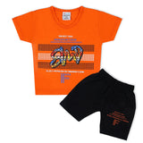 Valuable Newborn Boys Half Sleeves Suit - Orange, Newborn Boys Sets & Suits, Chase Value, Chase Value