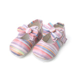 Newborn Girls Pumpy Multi Tie - Pink, Newborn Caps, Shoes & Socks, Chase Value, Chase Value