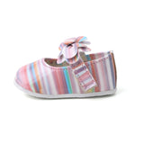 Newborn Girls Pumpy Multi Tie - Pink, Newborn Caps, Shoes & Socks, Chase Value, Chase Value