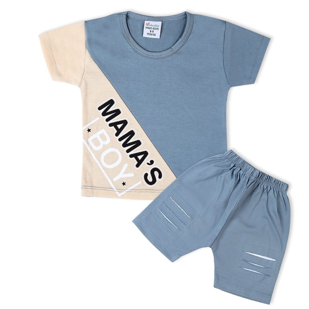 Valuable Newborn Boys Half Sleeves Suit - Grey, Newborn Boys Sets & Suits, Chase Value, Chase Value