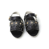 Newborn Sandle Five Flower - Black, Newborn Caps, Shoes & Socks, Chase Value, Chase Value