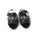 Newborn Sandle Five Flower - Black, Newborn Caps, Shoes & Socks, Chase Value, Chase Value