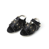 Newborn Sandle Five Flower - Black, Newborn Caps, Shoes & Socks, Chase Value, Chase Value