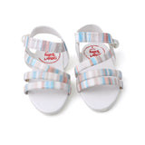 Newborn Girls Sandle Multi Step - Off White, Newborn Caps, Shoes & Socks, Chase Value, Chase Value