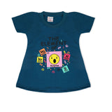 Valuable Girls Half Sleeves Suit - Steel Blue, Girls Suits, Chase Value, Chase Value