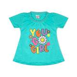 Valuable Girls Half Sleeves Suit - Cyan, Girls Suits, Chase Value, Chase Value