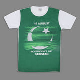 Boys Half Sleeves Azadi T-Shirt - Green, Boys T-Shirts, Chase Value, Chase Value